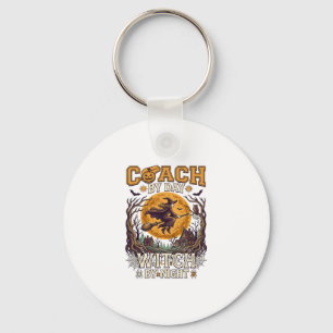 Coach Day Witch Night Haloween Flying Moon Spiders Key Ring