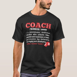 Coach Definition Funny Team Coaching T-Shirt