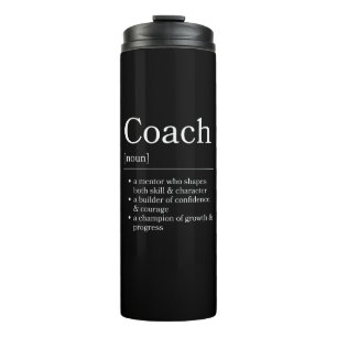 Coach Definition Modern Leadership Encouragement Thermal Tumbler
