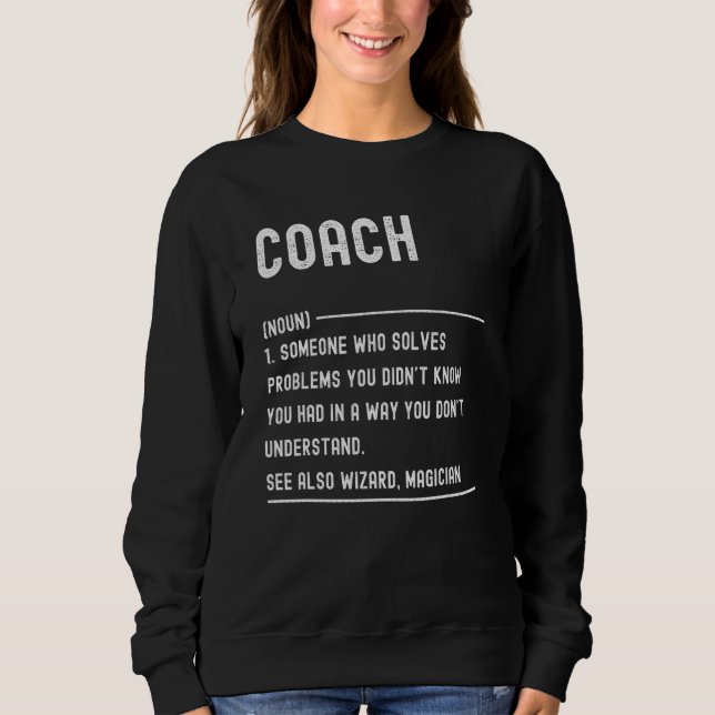 Coach Definition Shirts Funny Job Title (Front)