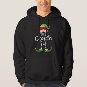 Coach Elf Group Christmas Pajama Party Hoodie