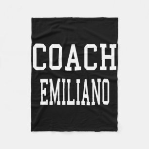 Coach Emiliano Custom Footbyll Soccer Bysebyll Tea Fleece Blanket