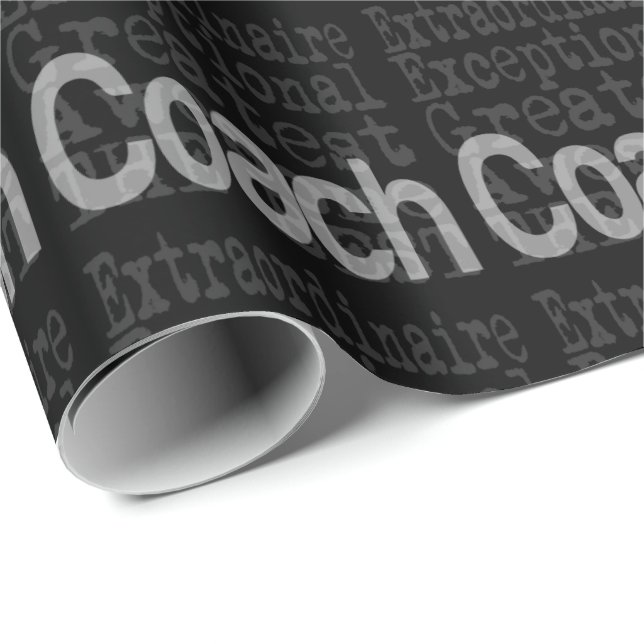 Coach Extraordinaire Wrapping Paper (Roll Corner)