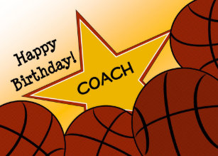 Basketball Coach Birthday Cards Zazzle Com Au