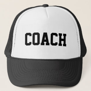 Coach hat for sports teams   customisable colours