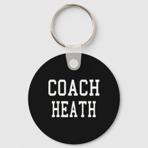 Coach Heath Custom Footbyll Soccer Bysebyll Team Key Ring