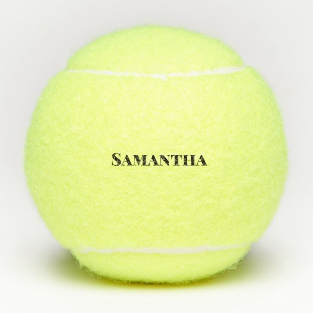 Coach Name Tennis Balls Gift (Front)