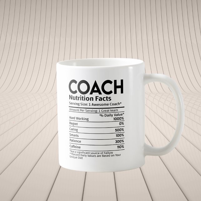 Coach Nutritional Label Thank You Gift Coffee Mug (Coach Nutritional Label Thank You Gift Coffee Mug
)