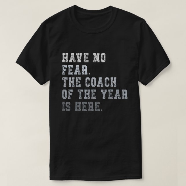 Coach of the year coaching Dad T-Shirt (Design Front)