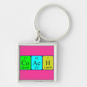 Coach periodic table keyring