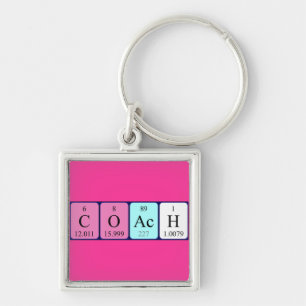 Coach periodic table keyring