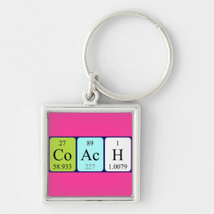 Coach periodic table keyring