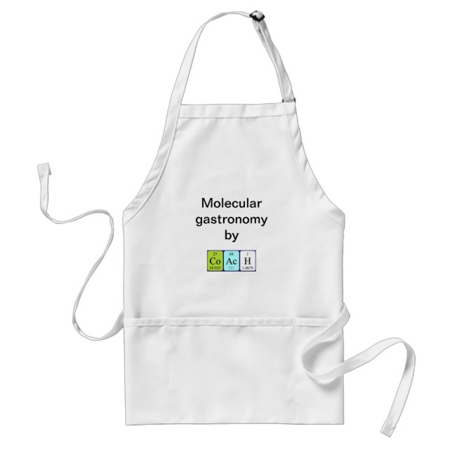 Coach periodic table name apron (Front)