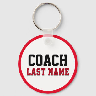 Coach Personalised Last Name Key Ring