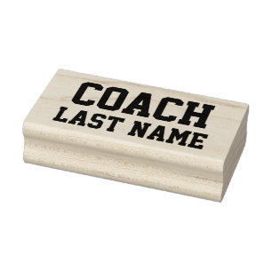 Coach Personalised Last Name Rubber Stamp
