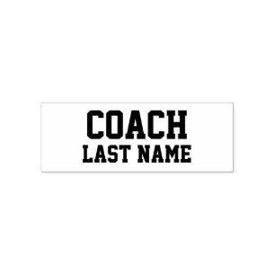 Coach Personalised Last Name Self-inking Stamp