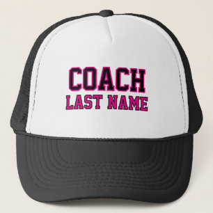 Coach Personalised Last Name Trucker Hat