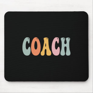 Coach Retro Groovy Vintage Women Happy First Day O Mouse Pad