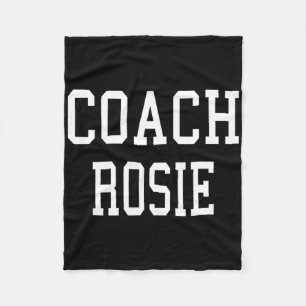 Coach Rosie Custom Footbyll Soccer Bysebyll Team Fleece Blanket
