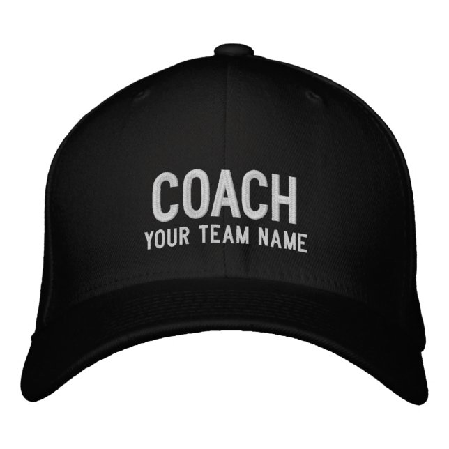 Coach Sports Team Hat - Custom Name (Front)