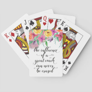 Coach thank you gift Coach appreciation Gift Playing Cards