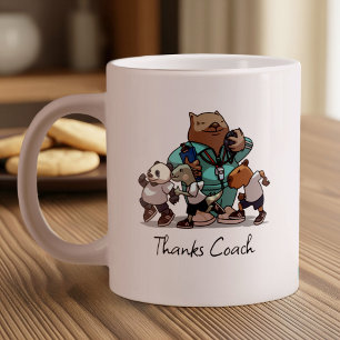 Coach Thank You Gift Wombat PE Teacher Artwork Large Coffee Mug
