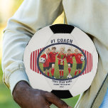 Coach Thank You Team Photo Personalised Soccer Ball<br><div class="desc">Thank you gift for your football or soccer coach. Create your own photo soccer ball with a photo of the team. All of the wording is editable so you can personalise for your coach with his name, your team name and the year for example. Fabulous appreciation gift for your coach...</div>