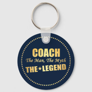 Coach the man the myth the legend key ring