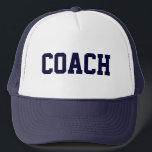 COACH Trucker Hat {Navy Blue}<br><div class="desc">The perfect gift for your coach!</div>