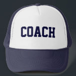 COACH Trucker Hat {Navy Blue}<br><div class="desc">The perfect gift for your coach!</div>