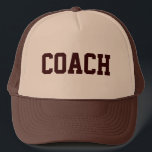 COACH Trucker Hat {Tan & Brown}<br><div class="desc">The perfect gift for your coach!</div>
