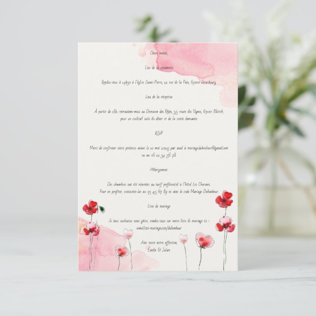 Coaching Cards "poppies" (Standing Front)