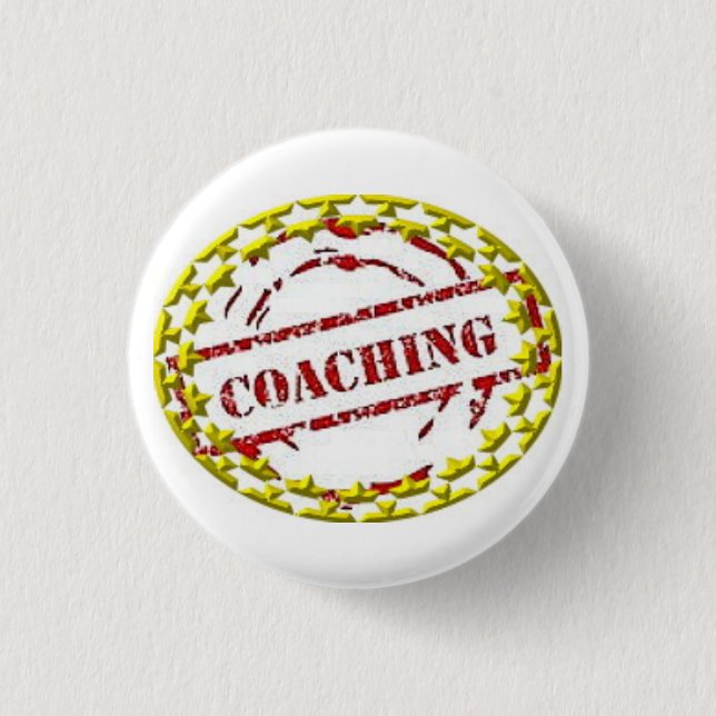 Coaching Small Round Button #1 (Front)