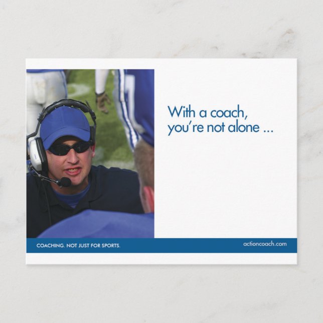 Coaching Sports Postcard (Front)