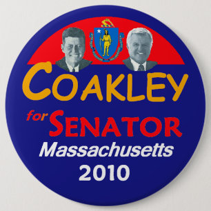 COAKLEY Senate 6" Button