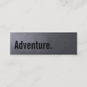 Coal Black Travel Adventure Mini Business Card