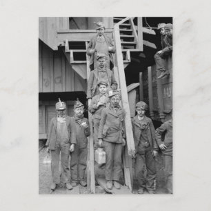 Coal Breaker Boys, 1900 Postcard