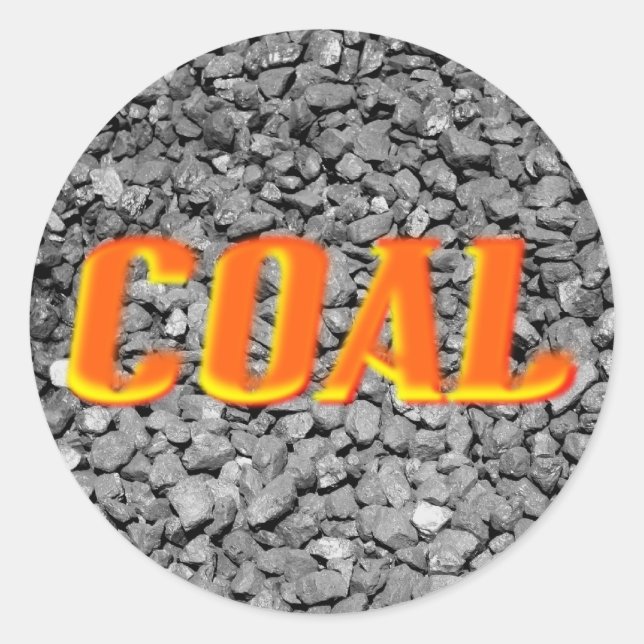 Coal Classic Round Sticker (Front)