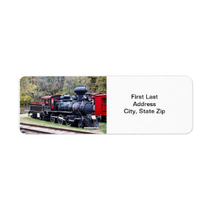 Coal Engine Train Return Address Label