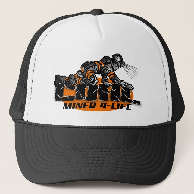 COAL MINER 4-LIFE TRUCKER HAT (Front)
