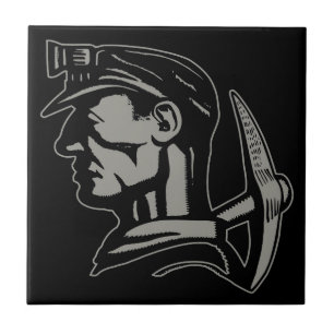 COAL MINER CERAMIC TILE