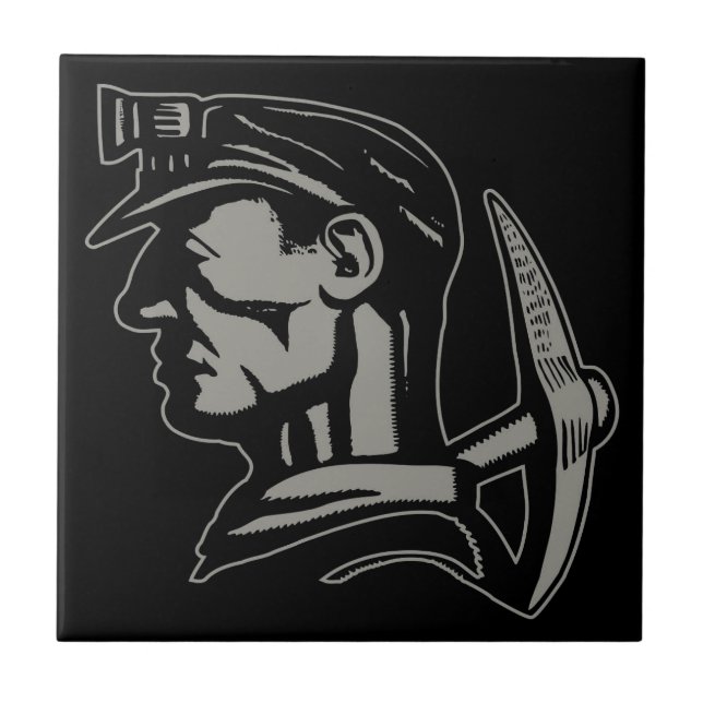 COAL MINER CERAMIC TILE (Front)