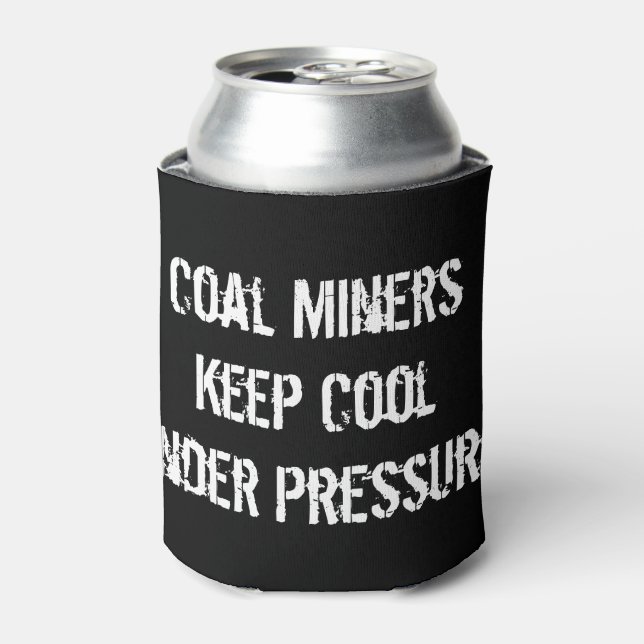 Coal Miner Kozie Can Cooler (Can Front)