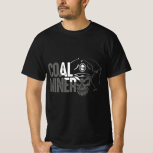 COAL MINER SKULL DESIGN T-Shirt