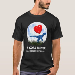 Coal Miner t rex Dinosaur humour T-Shirt
