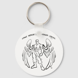 Coal Miner's Guardian Angel Key Ring