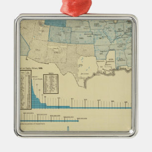 Coal mining regions metal ornament