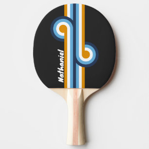 Coal Nightfall Stripe Loop with Name Ping Pong Paddle
