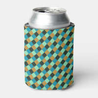 Coal Ochre Teal Green Blue Plaid