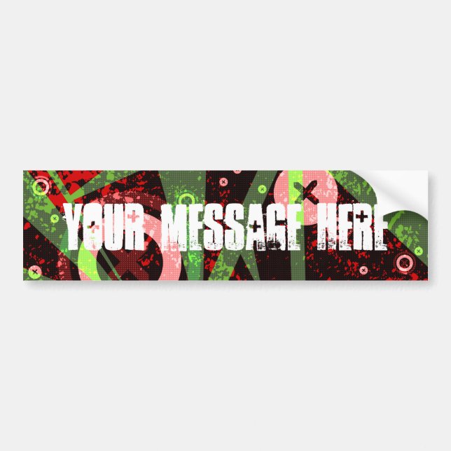 COAlitionz. Customisable Message. Bumper Sticker (Front)